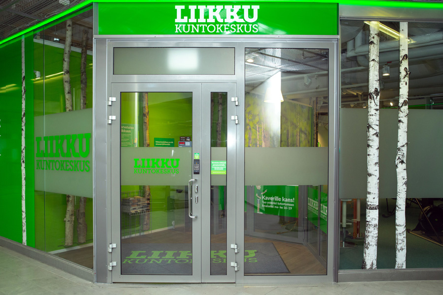 Kauppakeskus Syke Kuntokeskus Liikku ovi